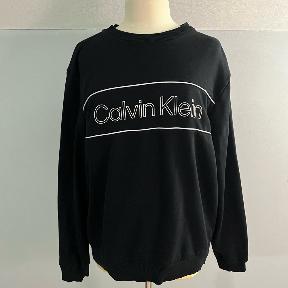 Calvin Klein The Soft-Touch Fleece‎ Long Sleeved Shirt In Black